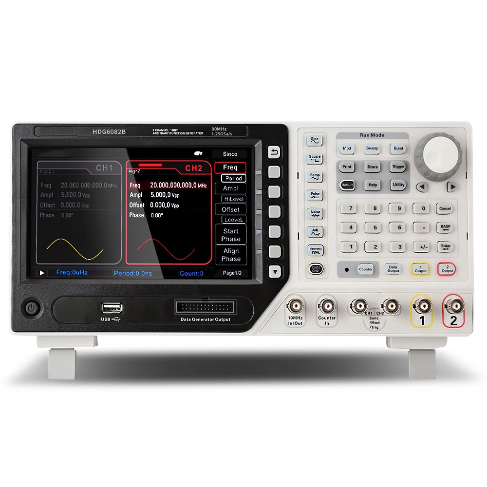 Цифровой осциллограф Hantek HDG6082B портативный 80 МГц 2 канала осциллографы Ociloscopio