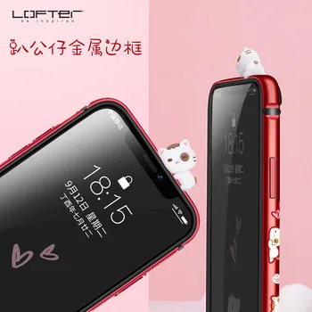 漫画 apple の iphone X XS XR XS 最大 iphone 11 ケースフレームと人形金属シリコンカバー保護 Coque Capinha
