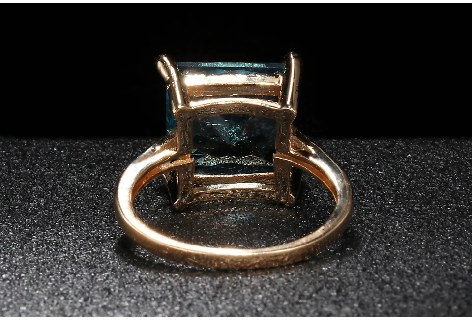Bague Ringen, классическое серебряное кольцо, Стерлинговое Серебро S925, ювелирное изделие для женщин, квадратные драгоценные камни, обручальное кольцо с геометрическим узором, аквамарин, помолвка