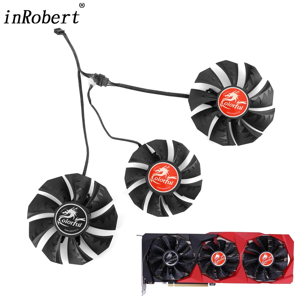 Новый вентилятор охлаждения 87 мм для цветной видеокарты GeForce RTX 3060 3070 3080 Ti 3090 NB 12G-V |