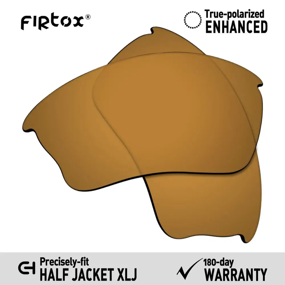 Firtox настоящие поляризованные Сменные рассеиватели UV400 для солнцезащитных очков с полукурткой XLJ(Только Совместимые линзы)-несколько цветов - Цвет линз: Bronze Golden