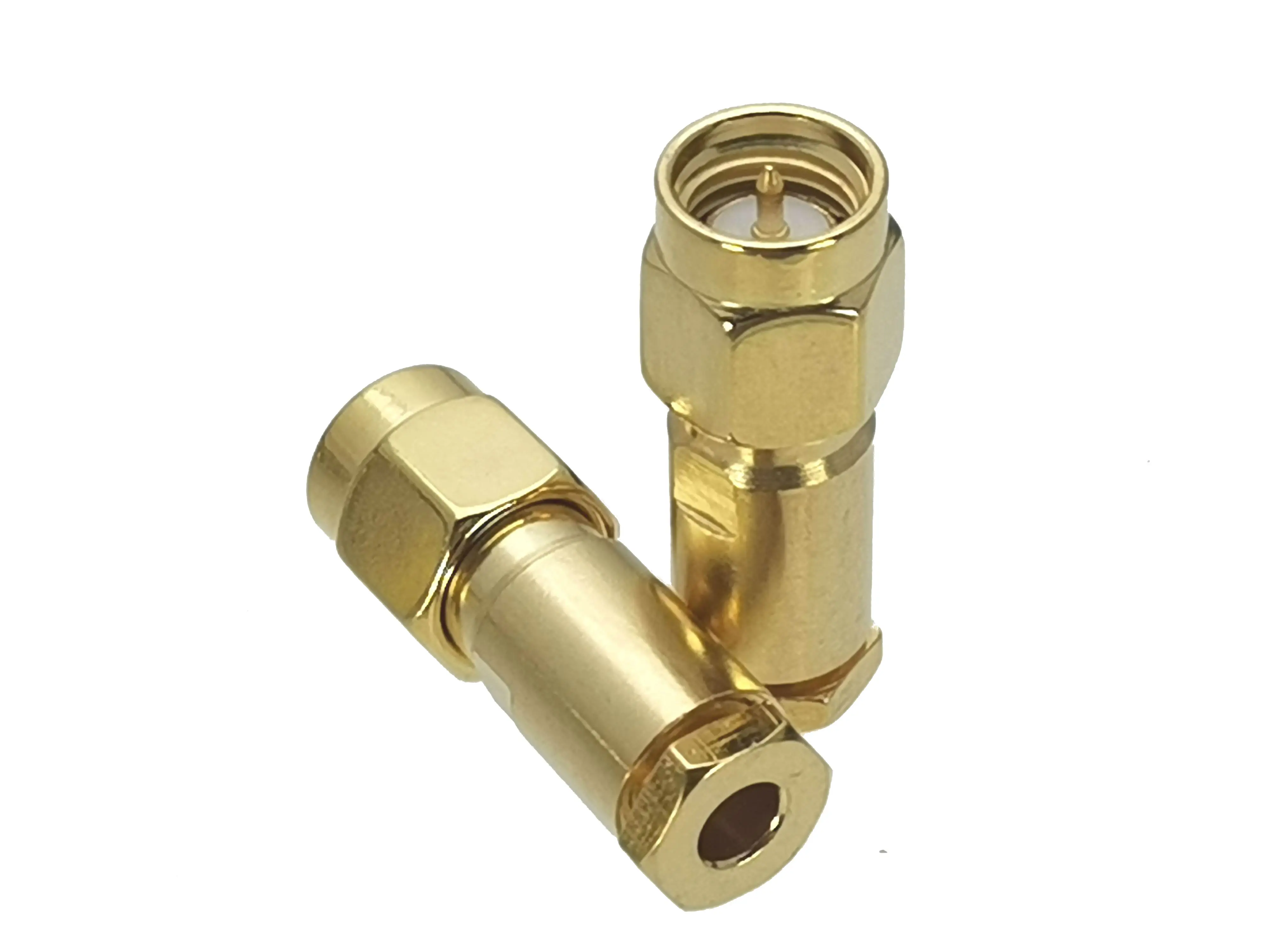 

10Pcs Connector SMA Male Plug clamp RG316 RG174 LMR100 RF Adapter Coaxial High Quanlity