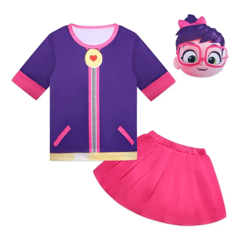 cute halloween costumes 2021 New Girls Abby Hatcher Cosplay Costume for Kids Princess Dress with mask set Halloween Costumes Baby Children Party Clothes naruto outfits Cosplay Costumes