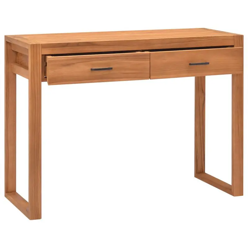 Protestant de eerste Negen Bureau Met 2 Lades Gerecycled Teak Houten Console Tafel Of Een Computer  Tafel| | - AliExpress