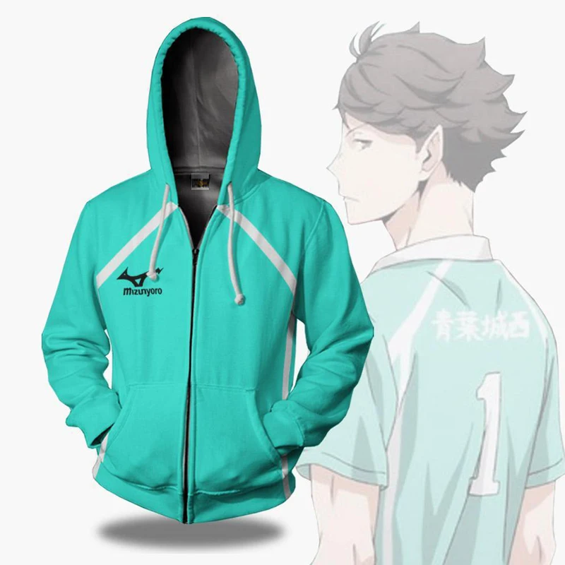 Anime Costumes Anime Costumes Haikyuu!! Cosplay Coats Shoyo Hinata Jackets High School Volleyball Team Sportswear Adult Zipper Jacket police woman costume Cosplay Costumes