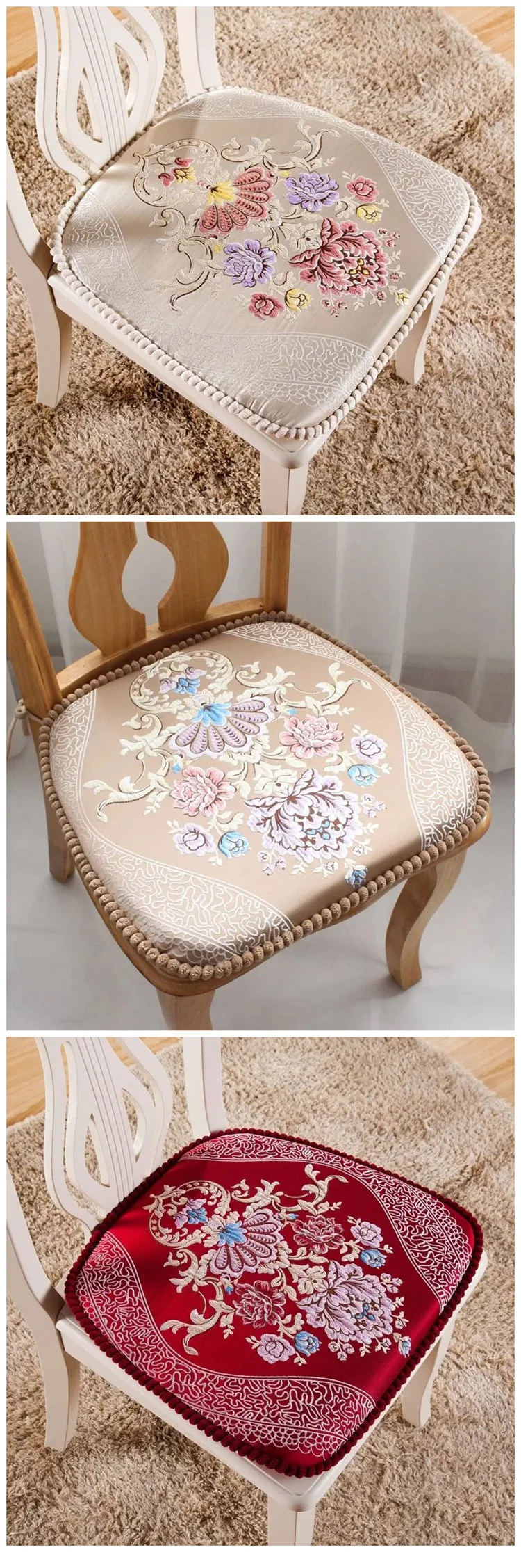 Европейский Стильный обеденный стул Подушка Decoractive Coussin коврик кухонный офисный диван покрывало на кресло Сидящая Подушка цветочный узор сиденье коврик