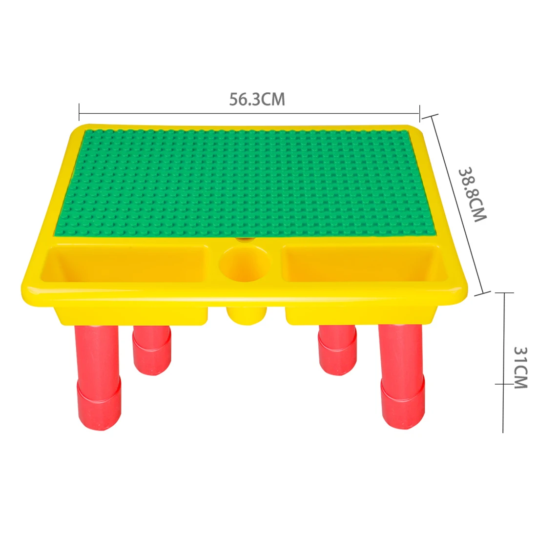  Children Large Particles Multi-Functional Portable Table Building Blocks Study Table Early Educatio