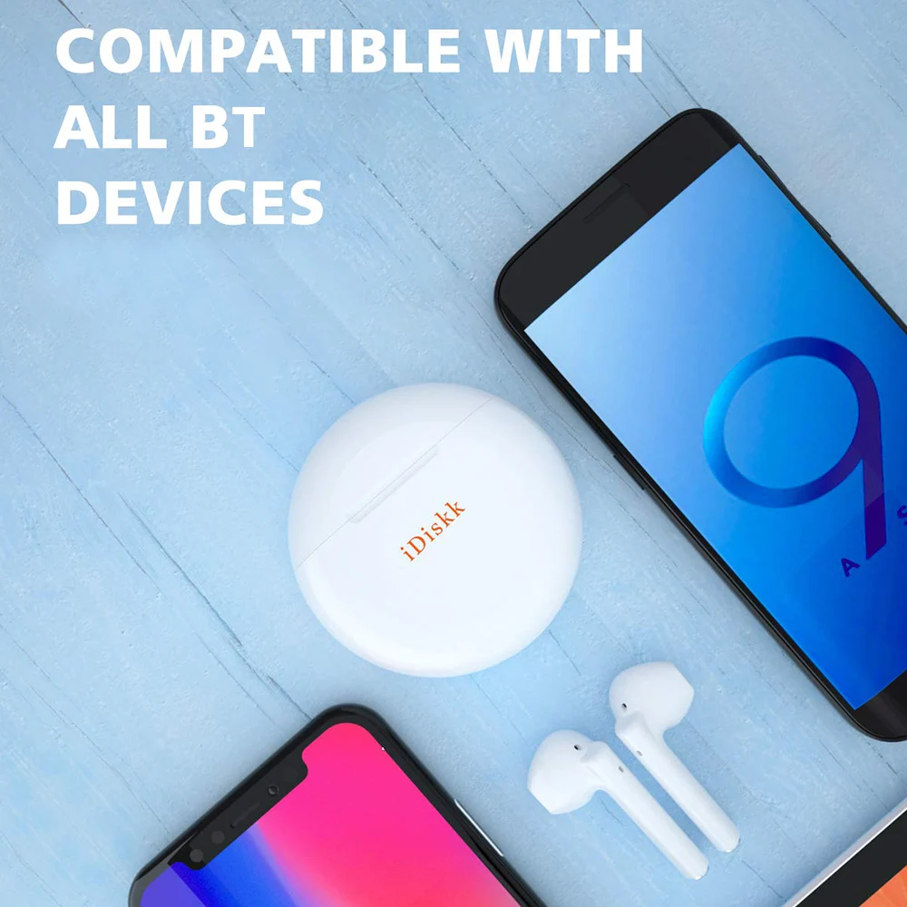 TWS беспроводные наушники Мини Bluetooth 5,0 наушники-вкладыши с микрофоном Hi-Fi стерео наушники для автоматического сопряжения Handsfree наушники