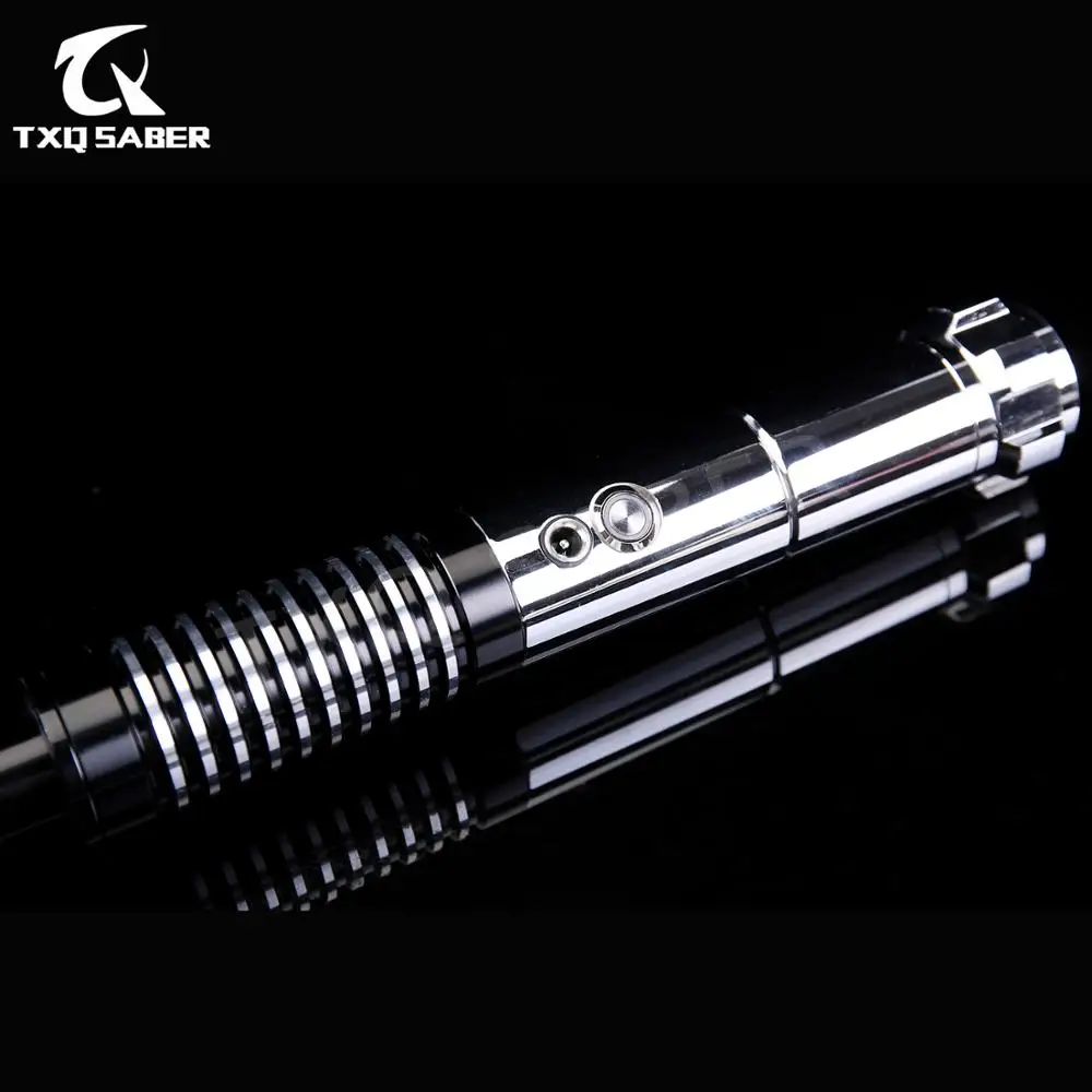 Mango RGB LUKE Saber, 12 cambio de colores, mango de Metal, 6 fuentes de sonido, ajuste de volumen-solo mango - 5