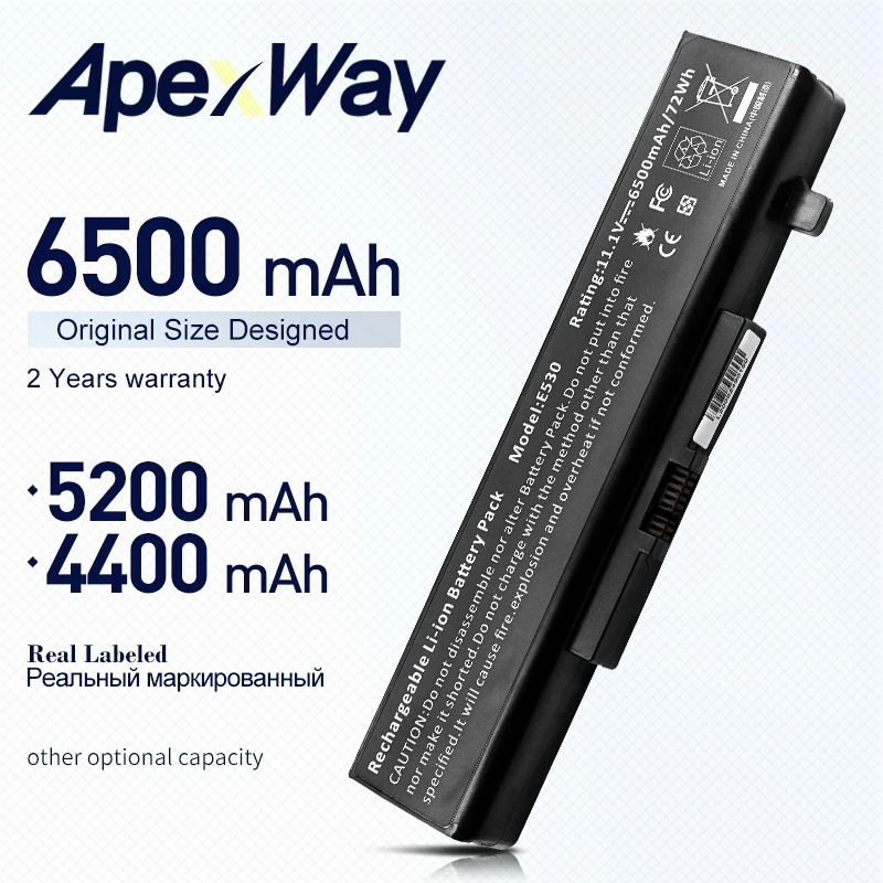 Аккумулятор ApexWay 6 ячеек для Lenovo B480 B485 B490 B495 B580 B585 B590 B595 M480 M490 M495 M595 V480 V485 V380 V385 V580