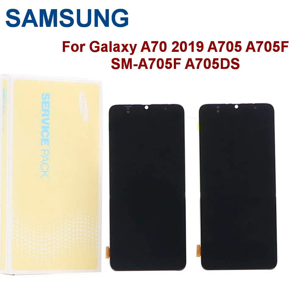 Оригинальный SUPER AMOLED A70 ЖК-дисплей для SAMSUNG Galaxy 2019 A705 A705F SM-A705F A705D сенсорный экран
