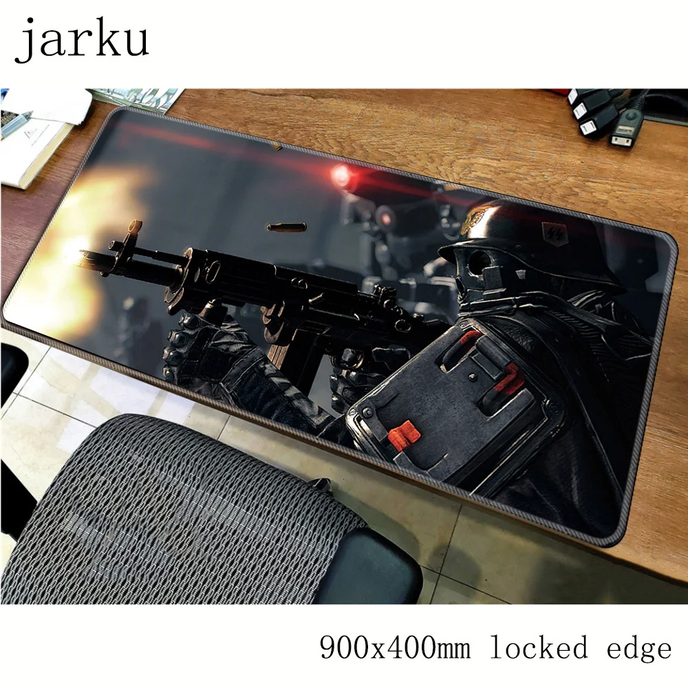Wolfenstein коврик для мыши gamer 900x400x2 мм лучший коврик для мыши notbook игровой коврик для мыши стол для мыши очаровательные аксессуары для мыши