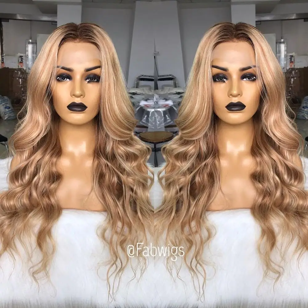 Fabwigs Transparent Lace Wigs Highlight Lemi Color T4/27 613 Lace Front Wigs PrePlucked Blonde Colored Human Hair Wigs Brazilian 5 Fabwigs Transparent Lace Wigs Highlight Lemi Color T4/27 613 Lace Front Wigs PrePlucked Blonde Colored Human Hair Wigs Brazilian 5