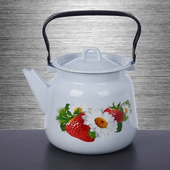 

Spherical teapot 3.5 l, gray-blue, with a loop