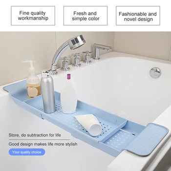 

Retractable Bathtub Storage Rack Bath Tray Shelf Tub Multi-Function Bathroom Tools Towel Storage Shelf Kitchen Sink Drain Holder