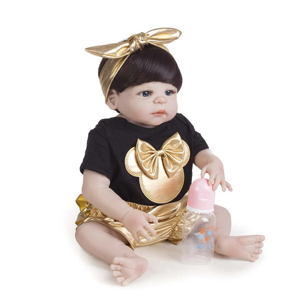Pickwoo bebes кукла-реборн 48 см 55 см куклы для маленьких девочек Мягкие силиконовые Boneca reborn Brinquedos Bonecas детские подарки игрушки