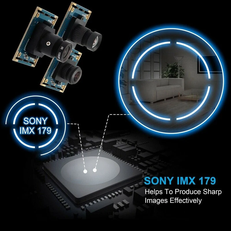 8MP USB камера модуль Плата HD без искажений IMX179 цветной CMOS сенсор объектив 75 °