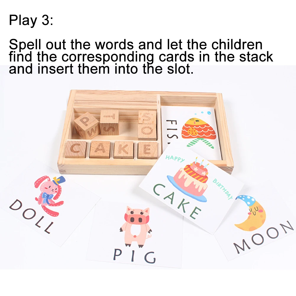Английская орфография Алфавит Письмо игра для раннего развития игрушка ребенок творчество воображение подарок Пазлы Alph