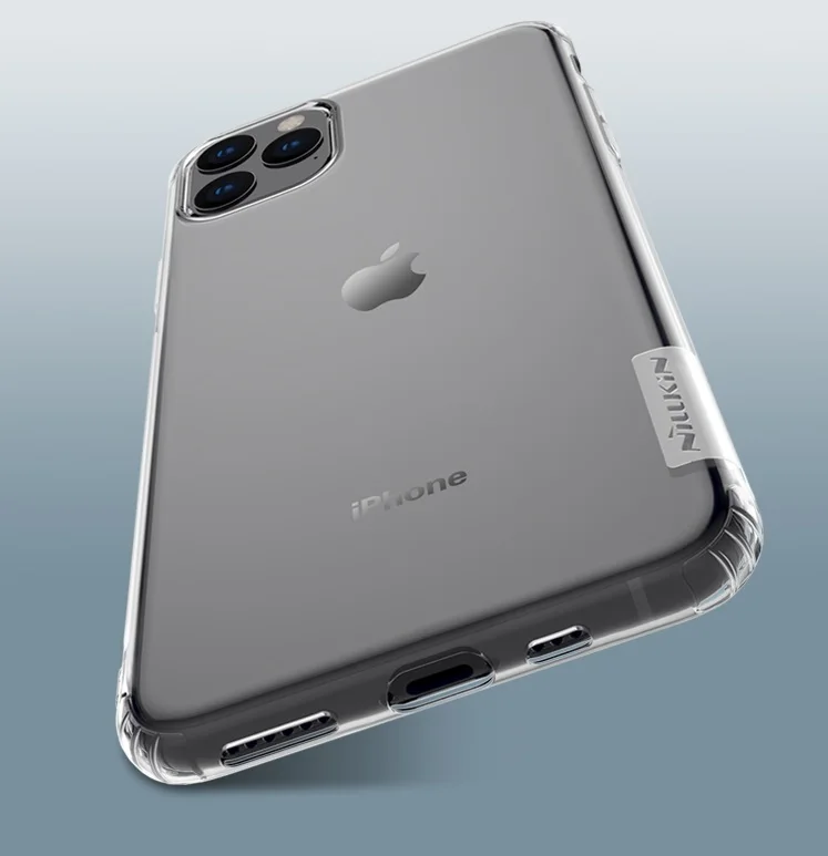 Transparent Для IPhone 11 Pro Max чехол Nillkin Nature прозрачный мягкий кремний TPU Защитный чехол для IPhone 11 Pro Max чехол - Цвет: Transparent