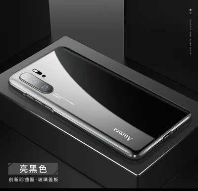 Full Black Для huawei P30 P30 Pro Чехол Aurora металлическая рамка ударопрочный закаленное стекло твердая задняя крышка для huawei mate 20 Pro Чехол для телефона - Цвет: Full Black