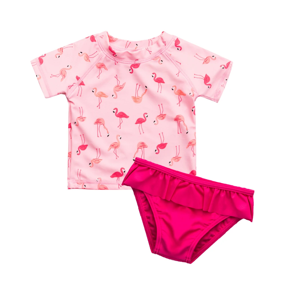 Wishere Two Piece Swimsuit Kids Girl's Beach Wear For Toddler Swimwear Baby Beachwear Kids Sun Protection Sunsuit girls swimsuit