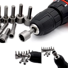 Hot Sale New 9pcs 1/" Hex Socket Set Adapter Short Sockets Torque Spanner Ratchet Wrench Head Sleeve Double Tools