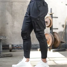 Можно добавить свой собственный логотип) повседневные штаны, Лоскутные Спортивные штаны, мужские брюки-карго, мульти-карман, спортивная одежда, мужские джоггеры