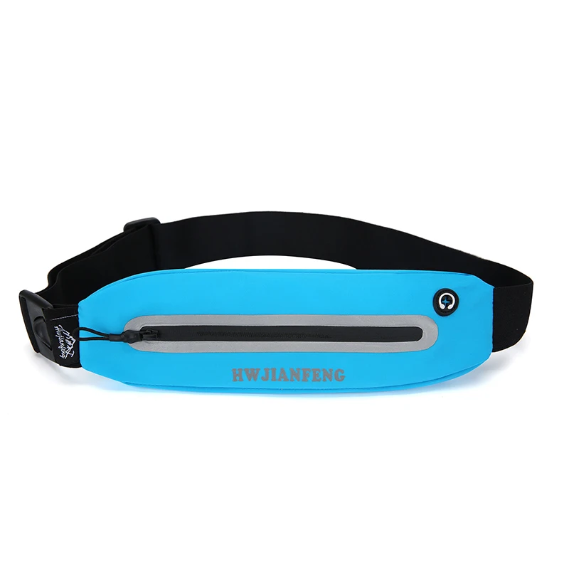 

Running Belt Waist Pack Water Resistant Fanny Pack Fitness Sports Phone Pouch Reflective Stripe Adjustable Elastic Belt Strap