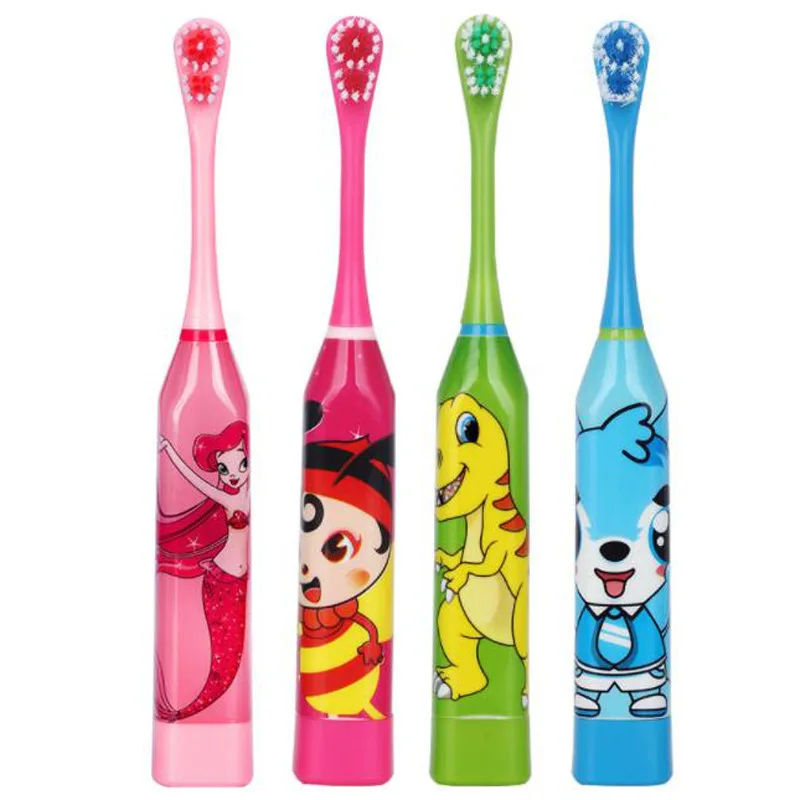 1Set New Hot Sell Children Cute Cartoon Pattern Electric Toothbrush Double-sided Teeth Tooth Brush Heads For Kids Fast Delivery | Бытовая