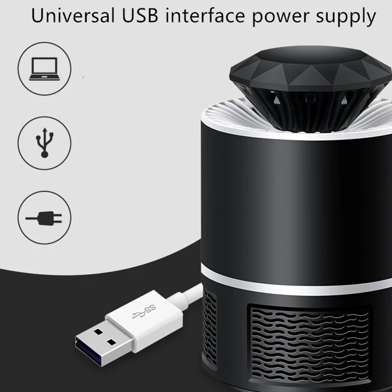 USB немой фотокатализатор приманка москитная убийца лампа ошибка уловитель комаров Ловушка лад