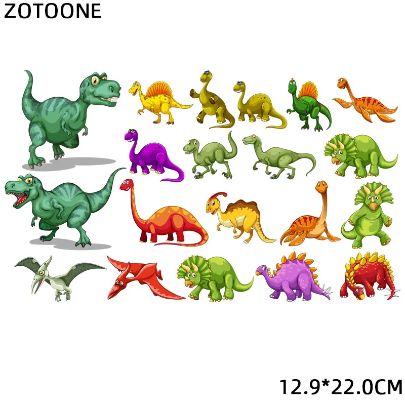 

ZOTOONE Fashion Puppy Iron on Transfer Patch dinosaur Patches on Clothing T-shirt Appliques ForClothes DIY Decoration for Kids G