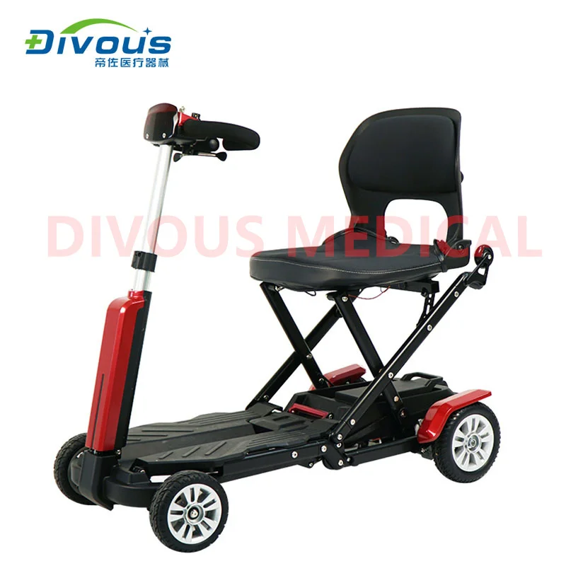 Mobility Scooter For Adult 4 Wheels Automatic Atto Folding Light Weight Electric Elderly Scooter Scooter For Seniors 2