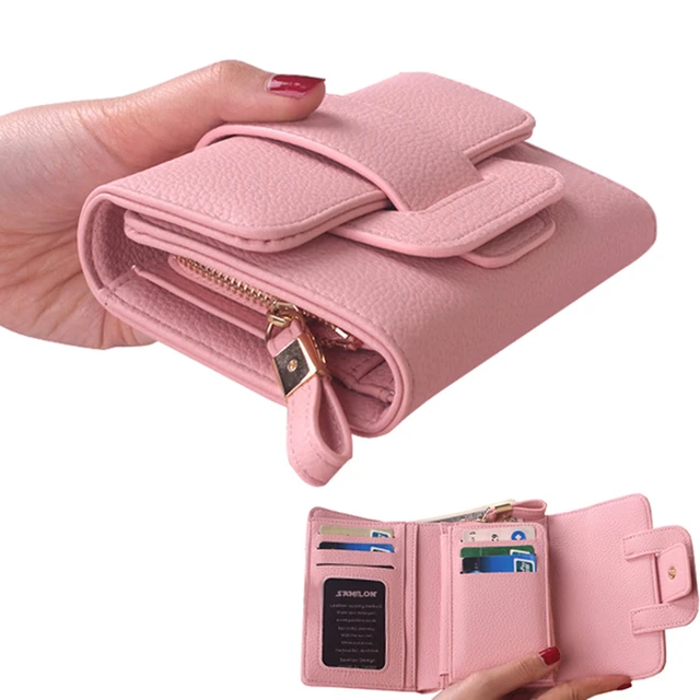 2023 New Women Wallets Female PU Leather Purses Mini Fold Short Hasp Purse  for Lady Small Money Bag Coin Purse Card Holder - AliExpress
