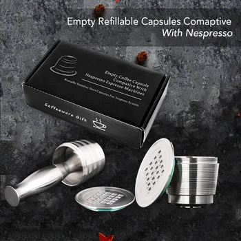 

Refillable Reusable Nespresso Coffee Capsule Stainless Steel Nespresso Capsule Coffee Grinder Set Barista Coffee Maker Tool