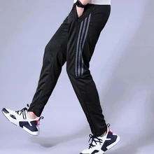 Trousers Soccer-Pant Football Zipper-Athletic Jogging Sports Training Men Gym Elasticity