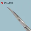 1pc STALEKS Stainless Steel SS-40-3 European Russian Dead Skin Scissors Curved Sharp-nosed Scissors Barbed Makeup Tools 4