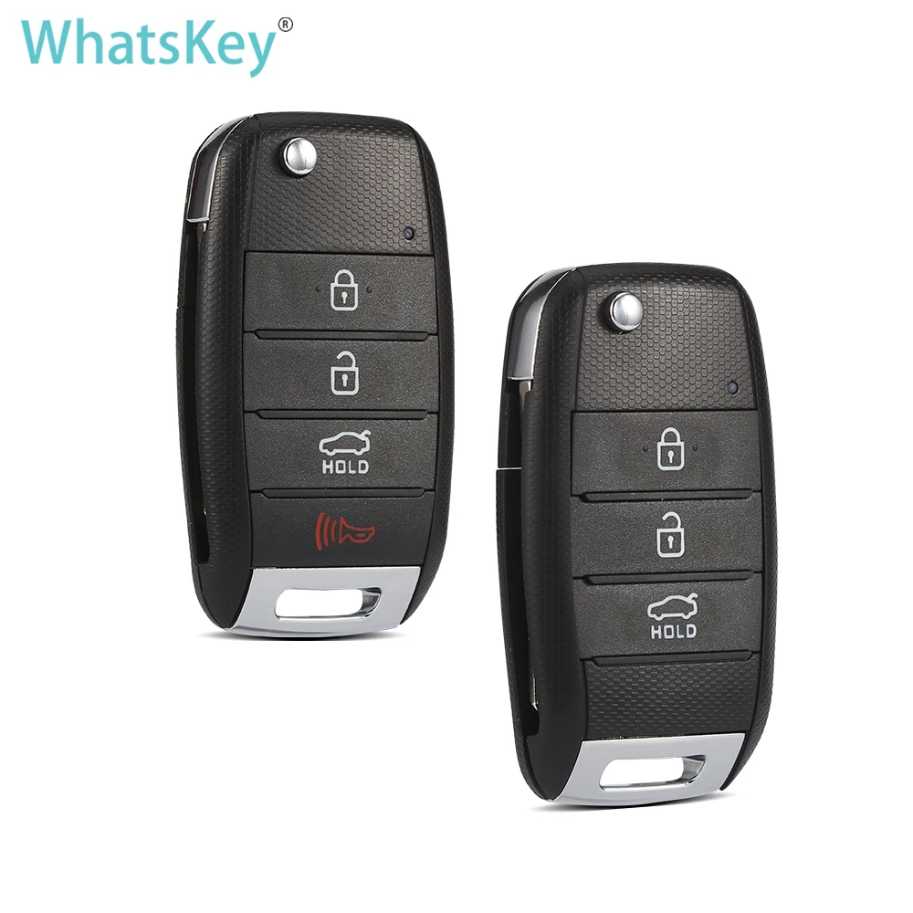 3 Button Remote Key Fob Shell Case w/ Uncut Blank Blade for Kia K3 Forte Sorento 