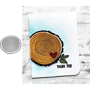 

Tree Slice Growth Ring Metal Cutting Dies Stencil For Scrapbooking Embossing DIY Paper Card Handcrafts Handmade Templates