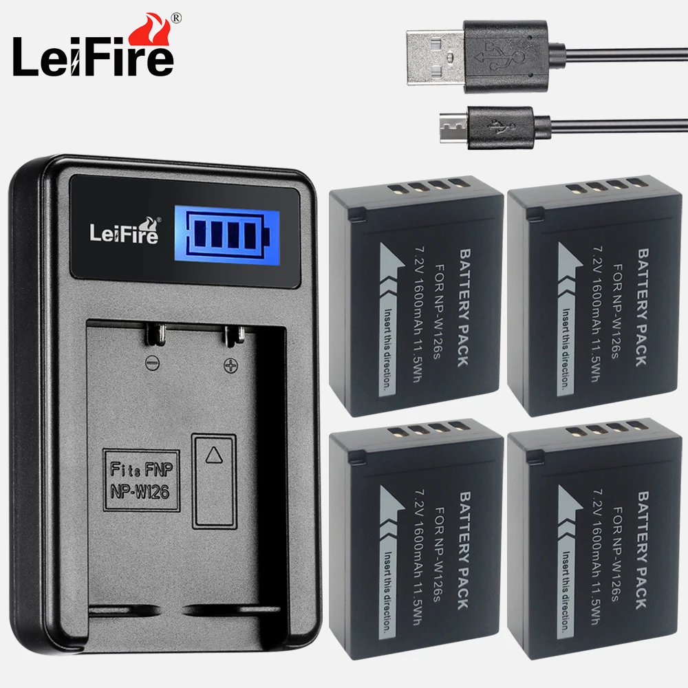 6x NP-W126S NP W126S Батарея+ USB Зарядное устройство для ЖК-дисплея с подсветкой Fujifilm Fuji XT3 XA5 XT20 XT2 XH1 XT10 XE3 X100F xpro2 корабль с номером отслеживания - Цвет: 5Pcs set