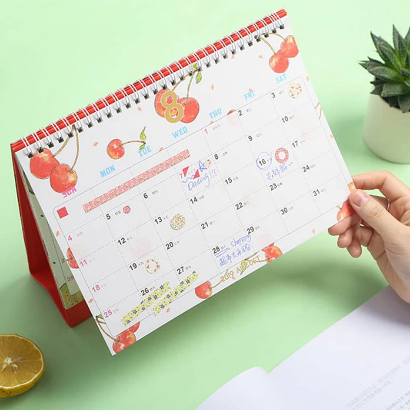 Watermelon Lemon Fresh Fruit Series Calendar DIY Desk Calendar Daily Schedule Planner.07~.12