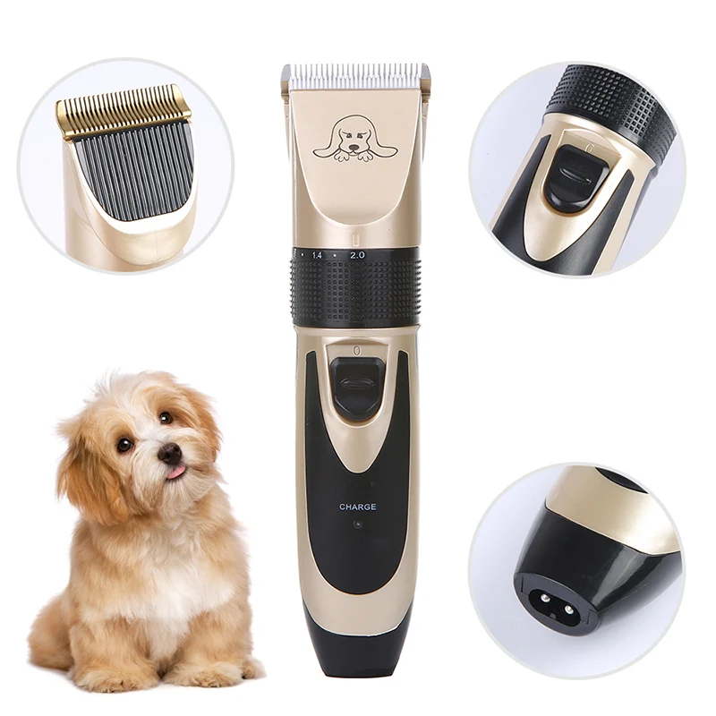 

Professional Pet Dog Hair Trimmer USB Electrical Pet Hair Clipper Remover Cutter Grooming Pets Haircut Machine