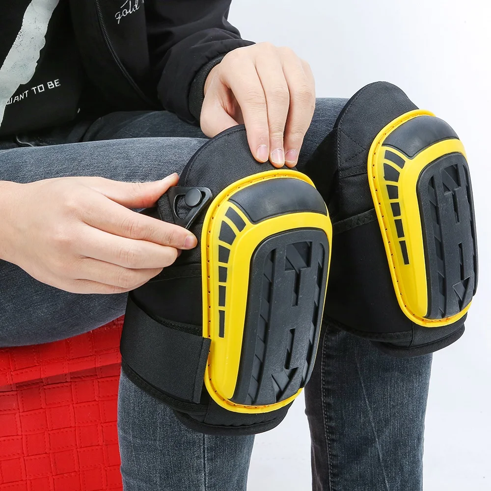 Knee Pads for Work-Heavy Duty Foam Padding and Gel Cushion with Adjustable Straps for Construction, Flooring, Gardening