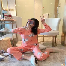  Disney Ladies Mickey Pajama Set Cartoon Minnie Girls Pajamas Pajamas Long Ladies Pajama Set Women Clothing Set 2022 Pajamas 