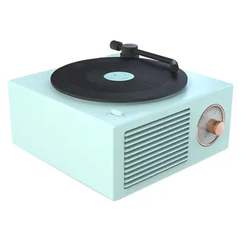 

Wireless Mini Steel Cannon Multi-Record Speaker Multifunctional Vinyl Record Plastic Aluminum Alloy Wireless Playback