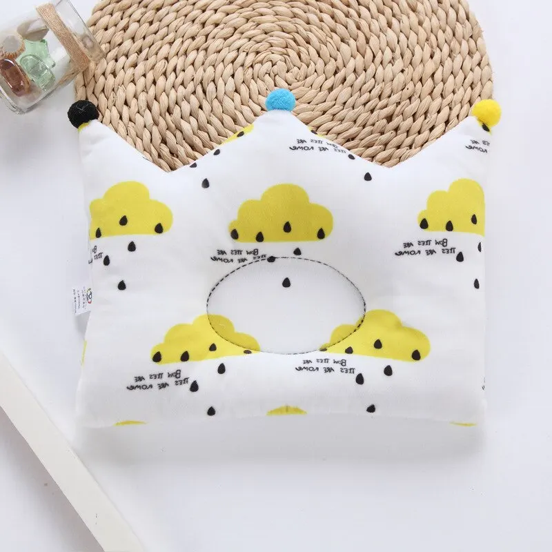 Oeak, комфортная Подушка для новорожденного ребенка, хлопковая корона для детской комнаты, декоративная детская подушка, хлопковая Подушка для сна, позиционер для головы младенца