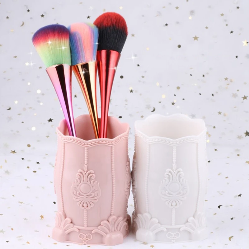 Ручка бытовой ящик для хранения дворца стиль карандаш Настольный макияж кисти хранения пластиковый держатель для ручек органайзер для OfficeGM