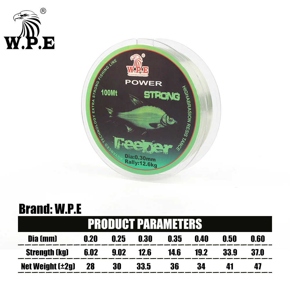 Fishing Line 100m Nylon Monofilament for Carp Fishing