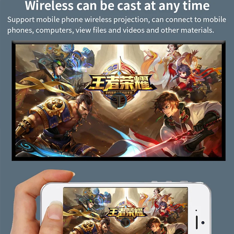 Full HD 4K 3D Smart Projector Auto Focus Android 9.0 5G Wifi DLP Proyector 10500mAh battery Mobile Smartphone beamer
