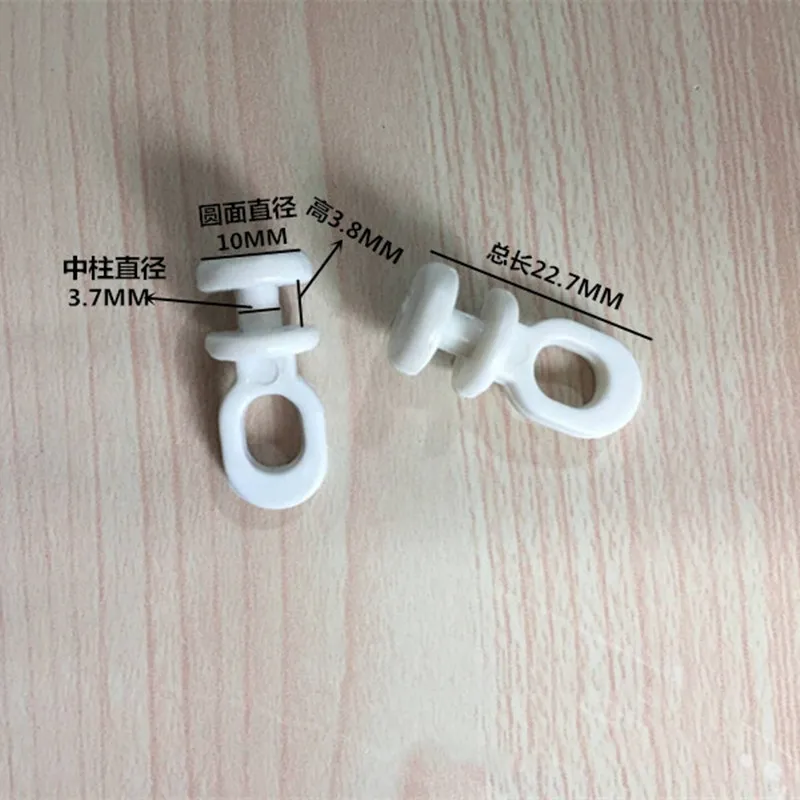 Description Picture 3 of item30Pcs/lot Curtain Rail Plastic Pulley Window White Hook Rollers Curtain Track Accessories Home Renovation Hardware Supplies