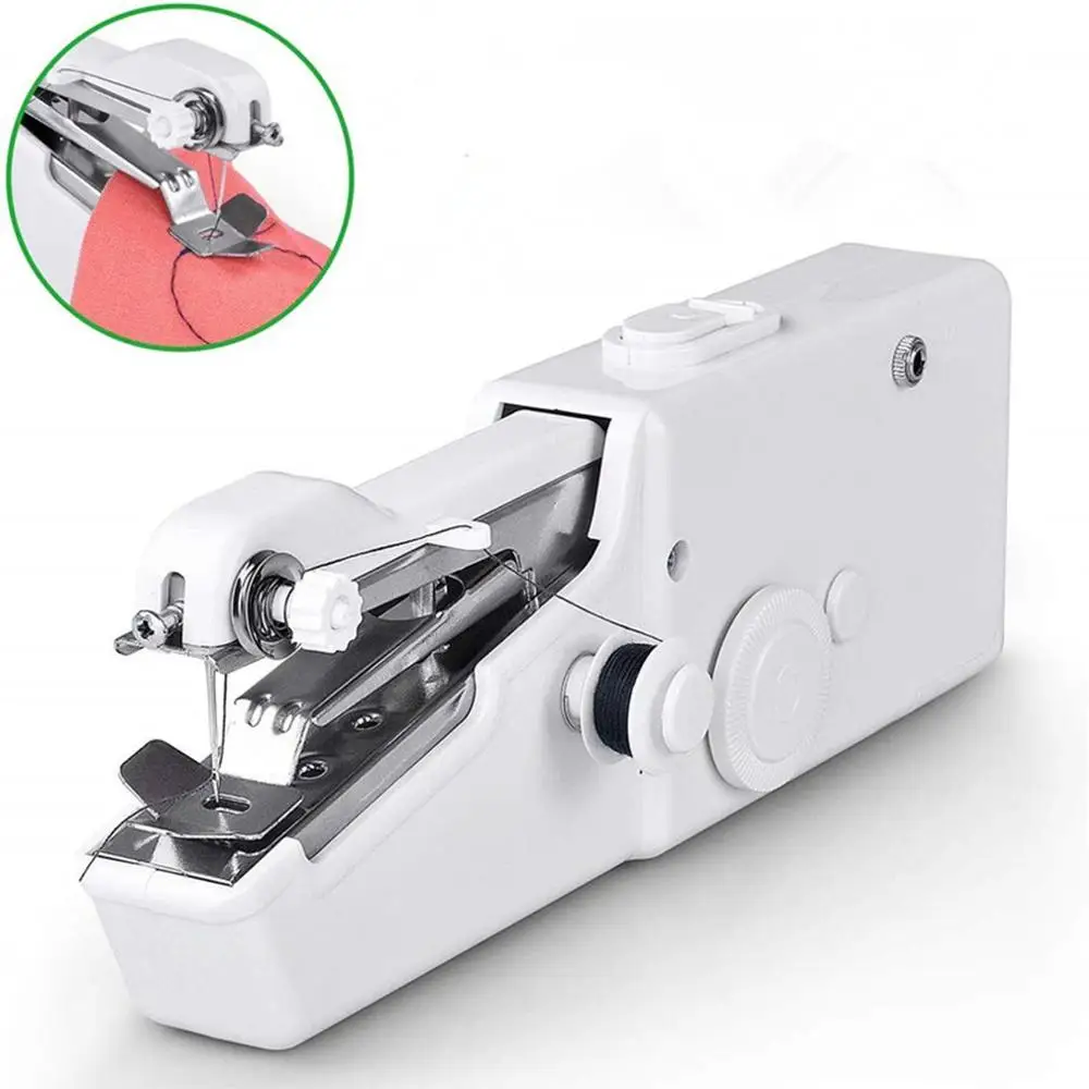 Household portable mini hand sewing machine fast sewing needle needle cordless clothing fabric electronic pocket sewing machine